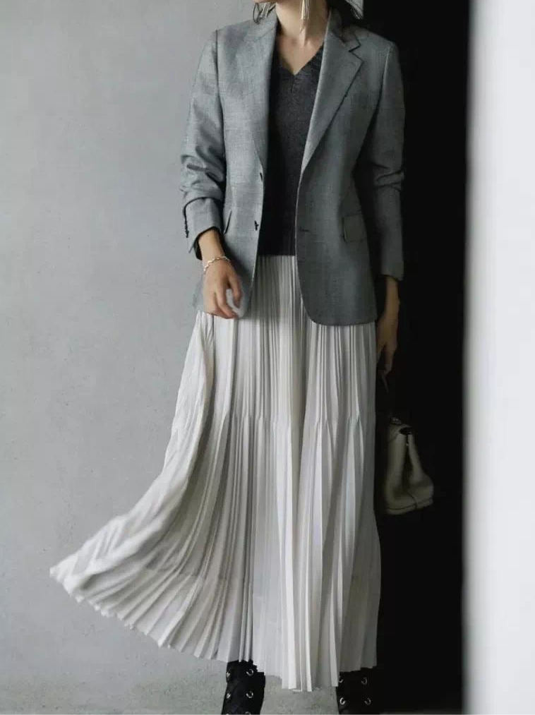 Pure Chiffon Pleated Swing Skirt