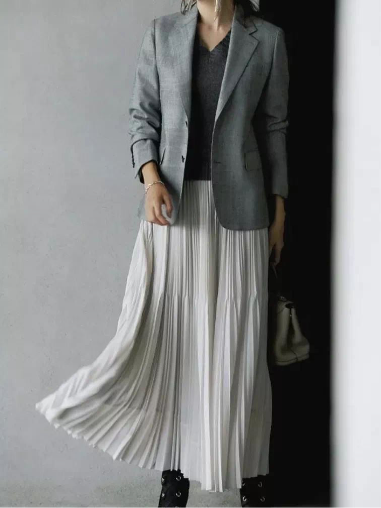 Pure Chiffon Pleated Swing Skirt