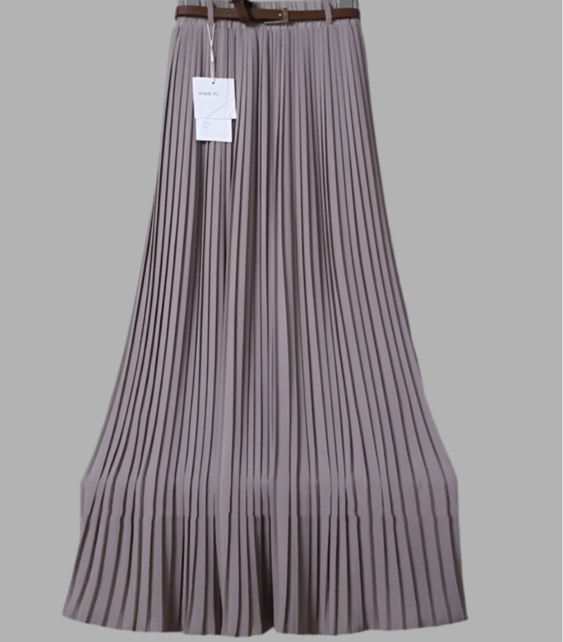 Pure Chiffon Pleated Swing Skirt