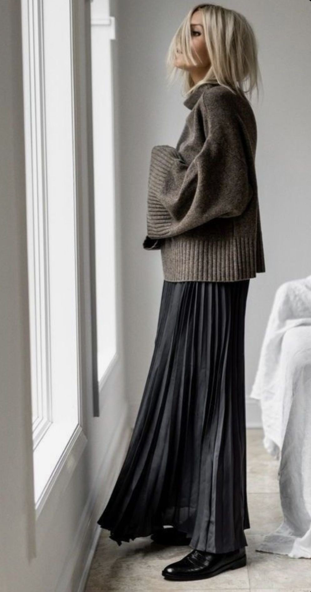 Pure Chiffon Pleated Swing Skirt