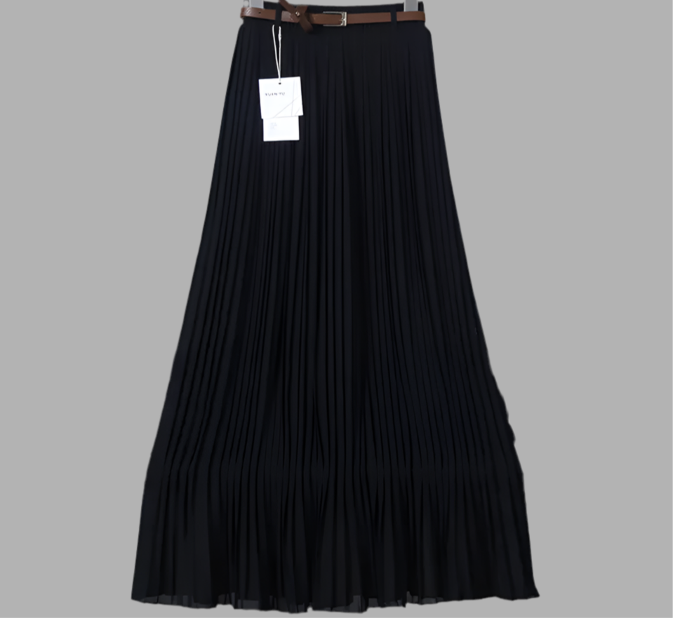 Pure Chiffon Pleated Swing Skirt