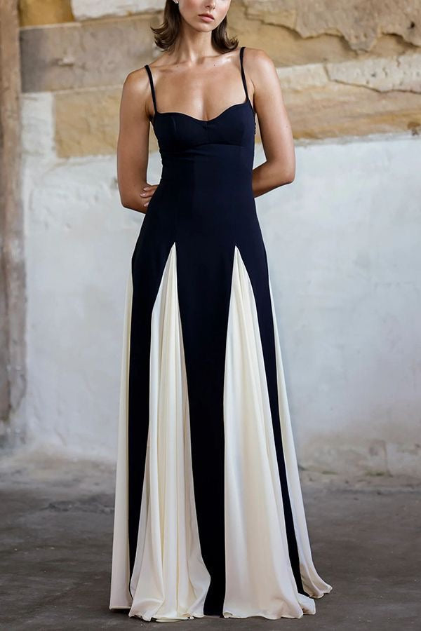 Black & White Backless Dress