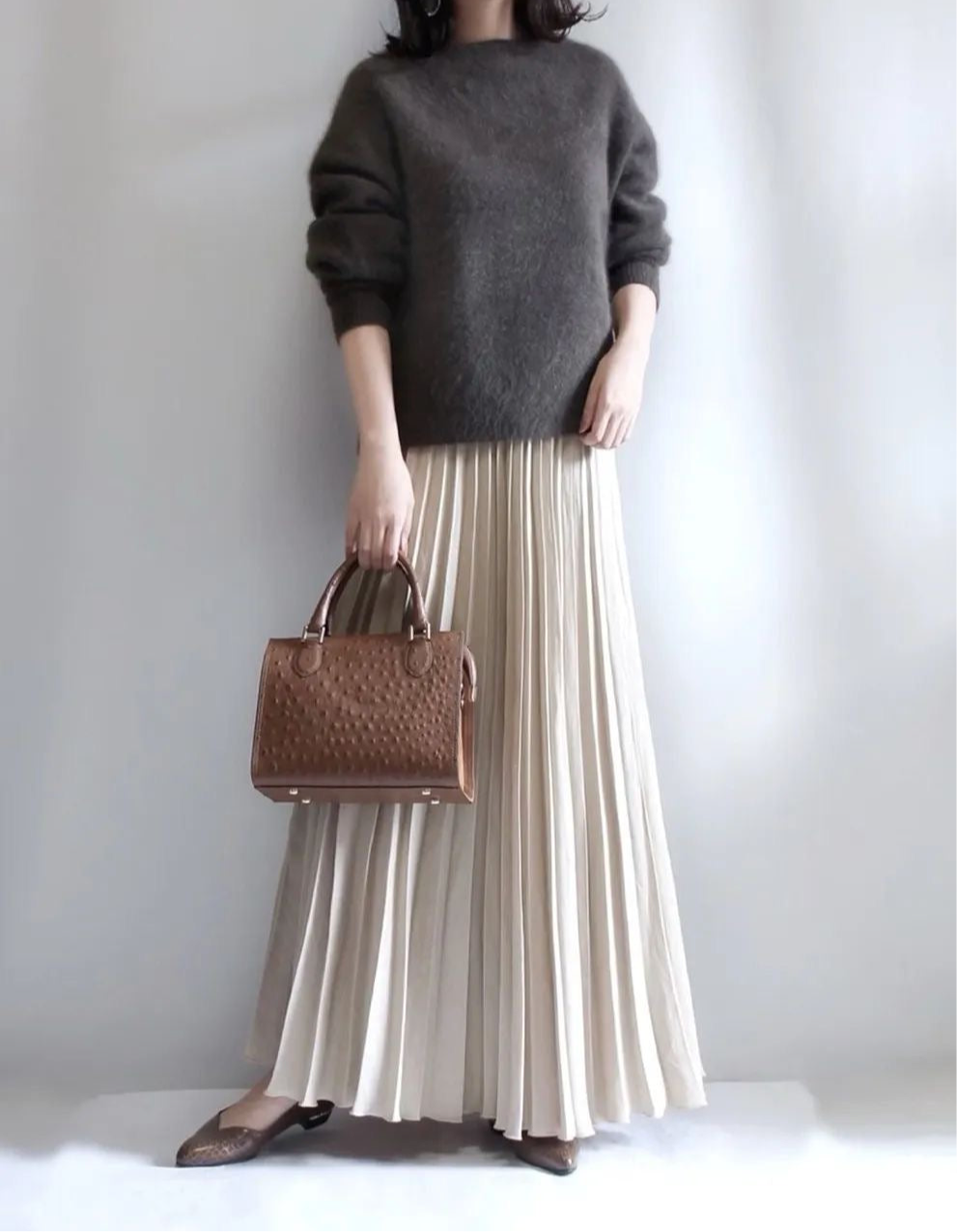 Pure Chiffon Pleated Swing Skirt