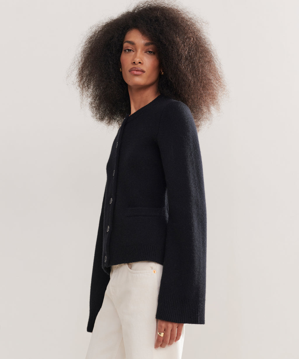 Cardigan With Loose Sleeves