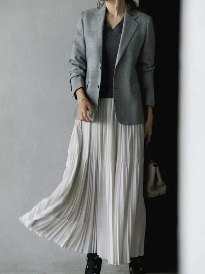 Pure Chiffon Pleated Swing Skirt