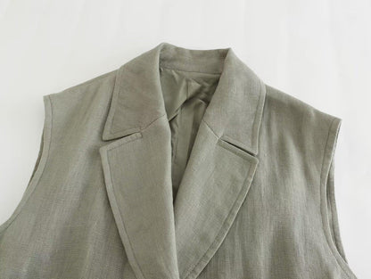100% Hemp/Linen Belted Top & Pants