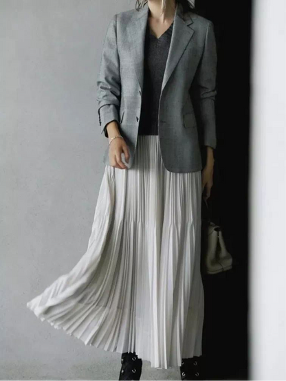 Pure Chiffon Pleated Swing Skirt