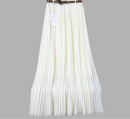Pure Chiffon Pleated Swing Skirt