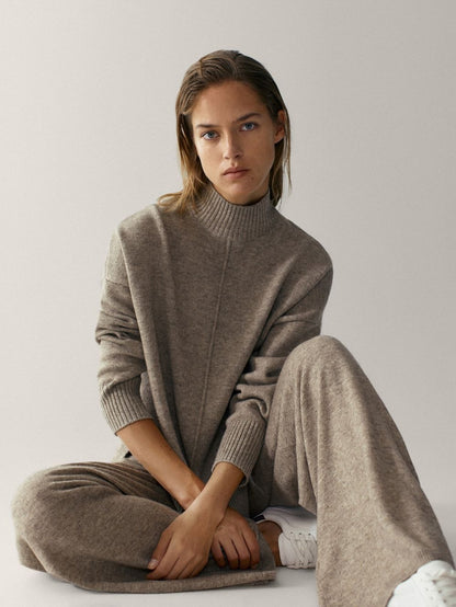 Two-Piece Loose Sweater and Pants