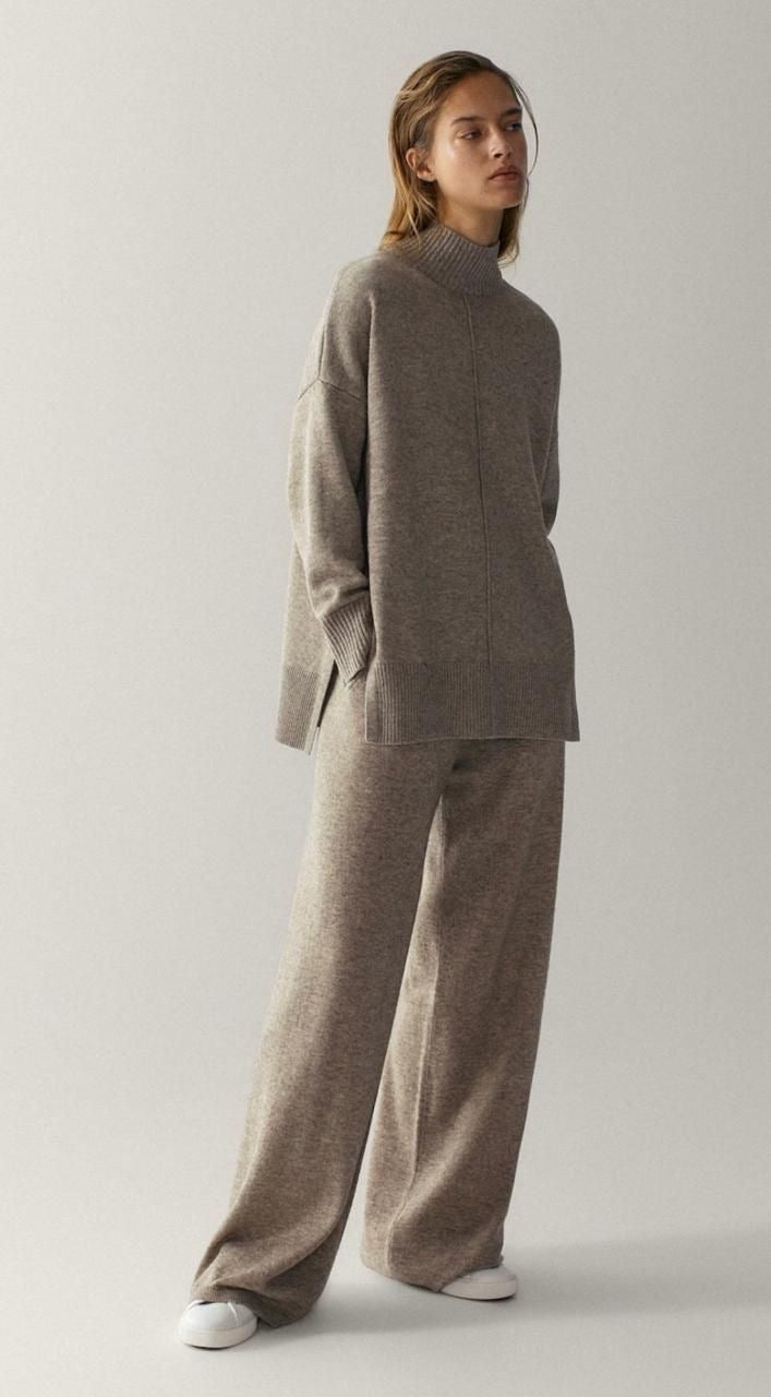 Two-Piece Loose Sweater and Pants