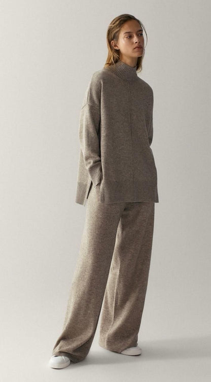 Two-Piece Loose Sweater and Pants