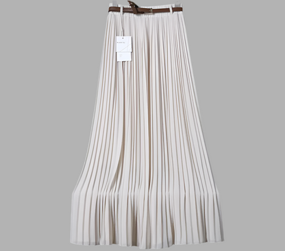 Pure Chiffon Pleated Swing Skirt