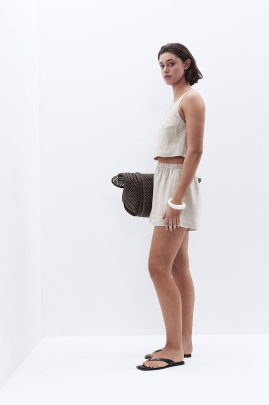 100% Cotton/Linen Top & Shorts