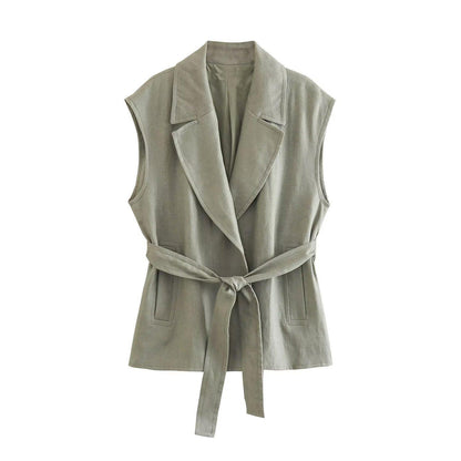 100% Hemp/Linen Belted Top & Pants