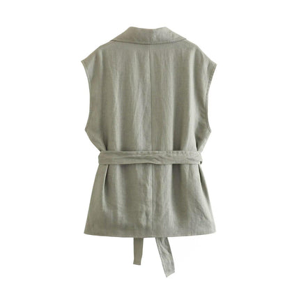 100% Hemp/Linen Belted Top & Pants