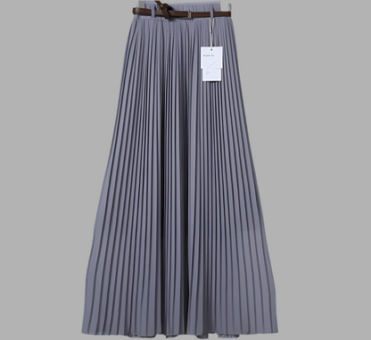 Pure Chiffon Pleated Swing Skirt