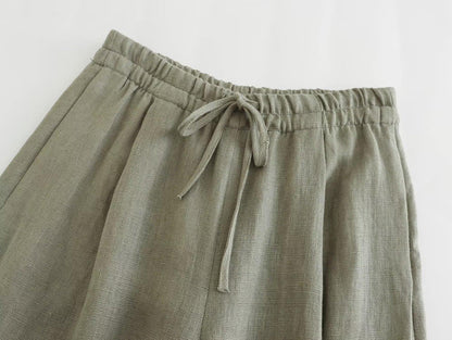 100% Hemp/Linen Belted Top & Pants