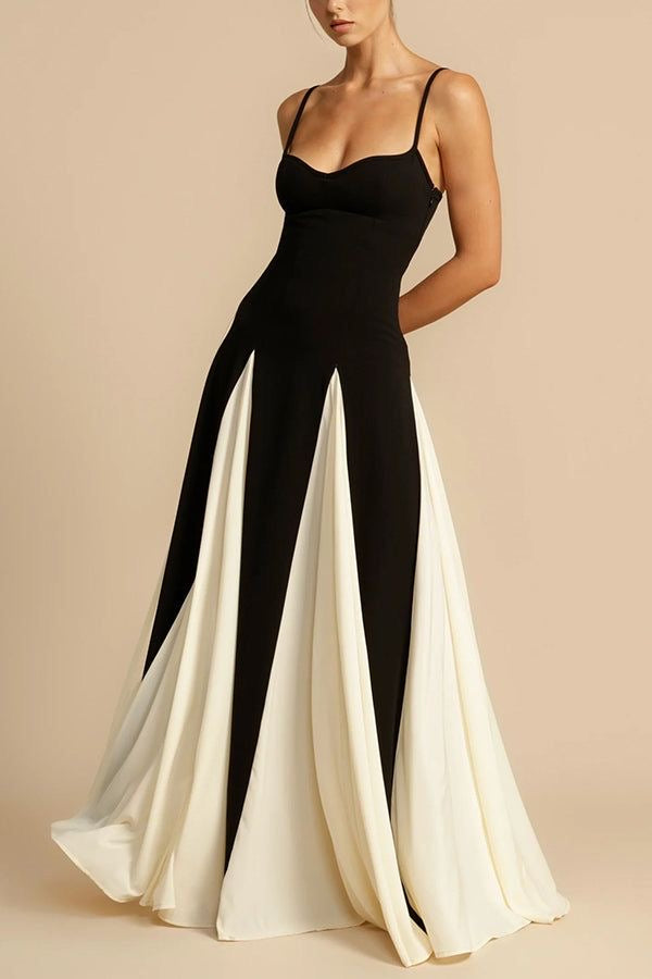 Black & White Backless Dress
