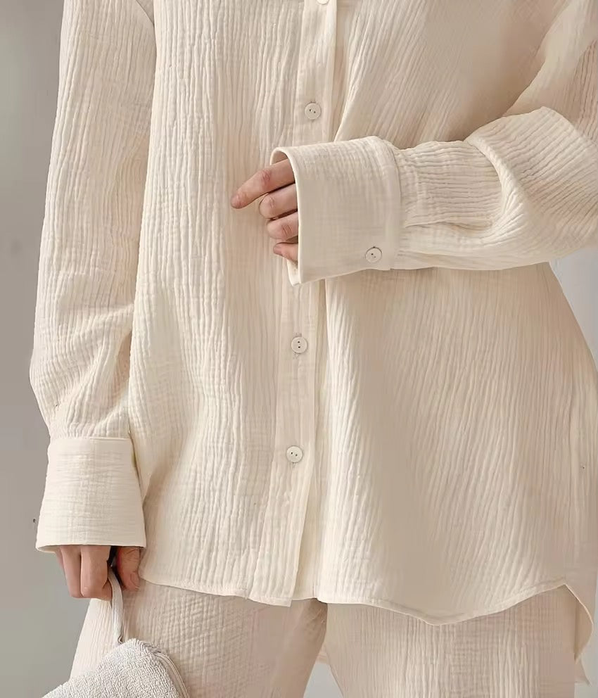 100% Organic Cotton Shirt & Trousers Set